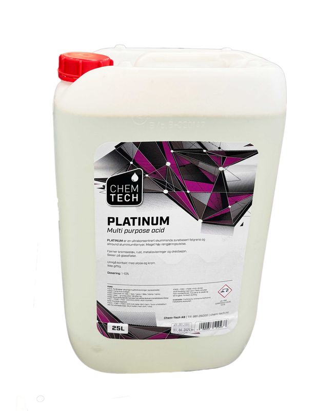 Platinum - Felgrens og aluminiumfornyer 25 L